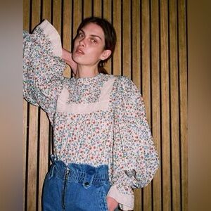 Sea NY ditsy floral bubble top